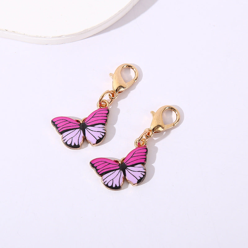 Fashion Colorful Butterfly Lobster Clasp