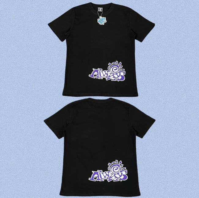ADWYSD Black Purple Art Print Tee Hover Image