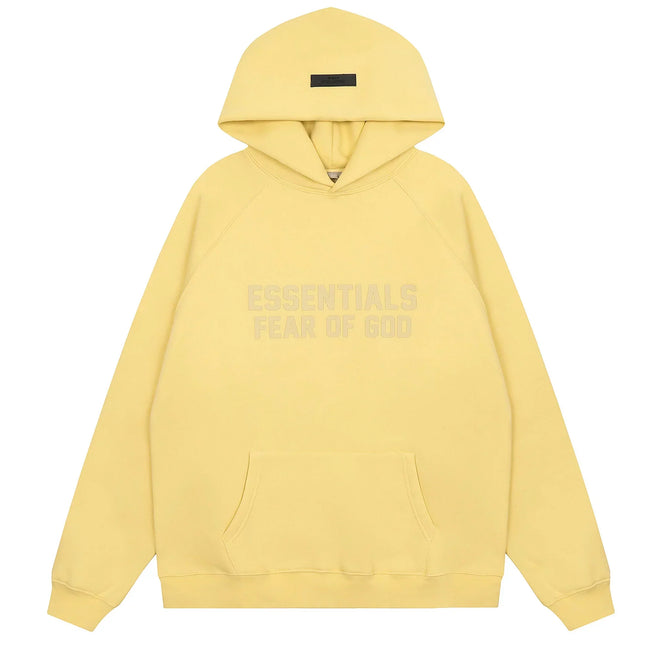 FOG double line heavyweight high street trendy brand hooded sweatshirt with plush loose sweatshirt jacket suitable for men and women, youthful and popular style (38) Hover Image