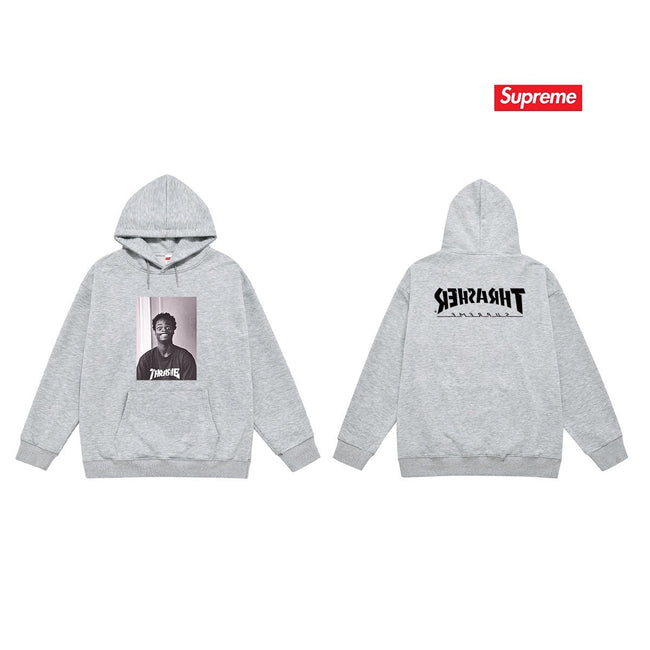 Supreme × Thrasher Hoodie – Grey Hover Image