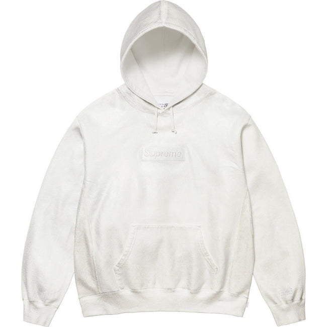 Supreme Tonal BOX Logo Hoodie – White Hover Image