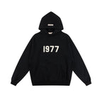 Fog autumn/winter hoodie, sweatpants, long pants with fleece hoodie, versatile letter essentials, loose and trendy ins top (37)