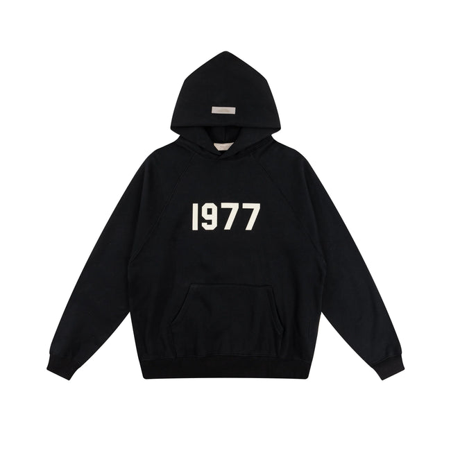 Fog autumn/winter hoodie, sweatpants, long pants with fleece hoodie, versatile letter essentials, loose and trendy ins top (37) Hover Image