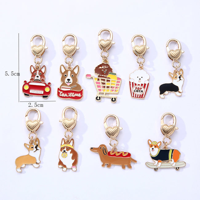 New Pet Dog Alloy Drip Pendant Hover Image