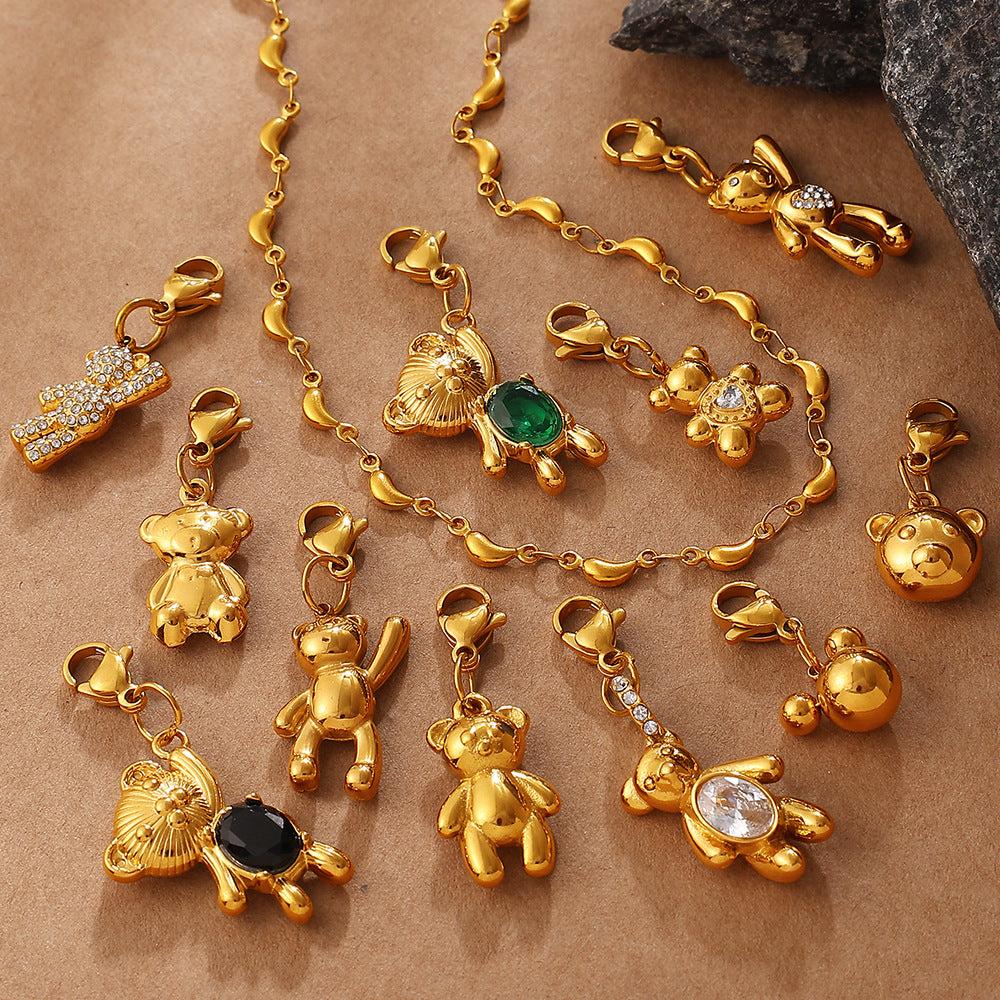 Cool Three-Dimensional Bear Lobster Clasp