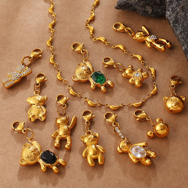 Cool Three-Dimensional Bear Lobster Clasp Main Image