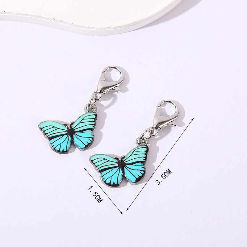 Fashion Colorful Butterfly Lobster Clasp