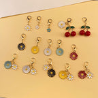 Tem Amazon Xiyin Daisy Oil Drop Fruit Cherry Keychain