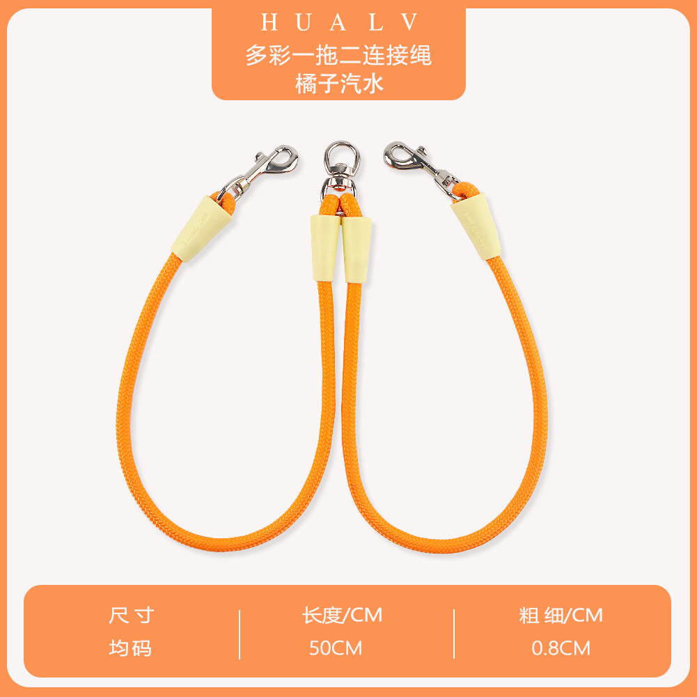 Double Leash With Leash For Puppies To Go Out