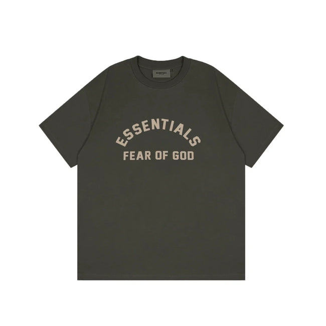 FOG double-line ESSENTIALS short-sleeved T-shirt men European and American couples trendy brand round neck loose cleanfit half-sleeved women (29) Hover Image