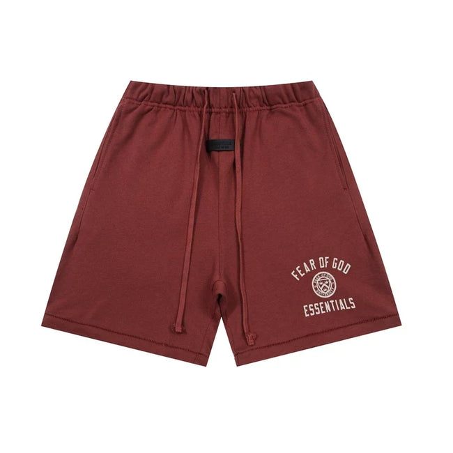 FEAR OF GOD FOG Double Line ESSENTIALS European and American Badge Printed High Street Loose Sports Shorts Trend (2) Hover Image