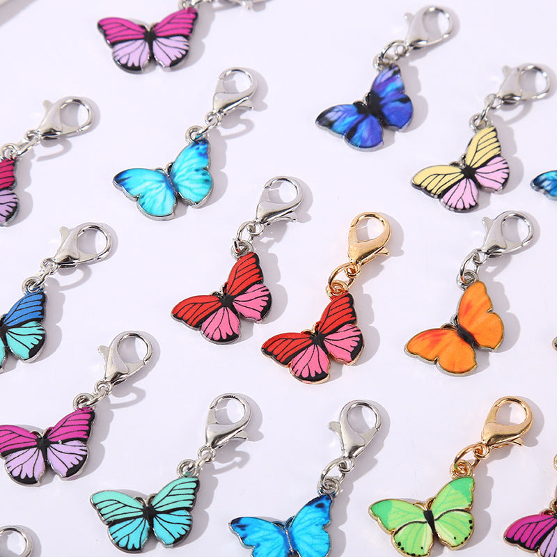 Fashion Colorful Butterfly Lobster Clasp