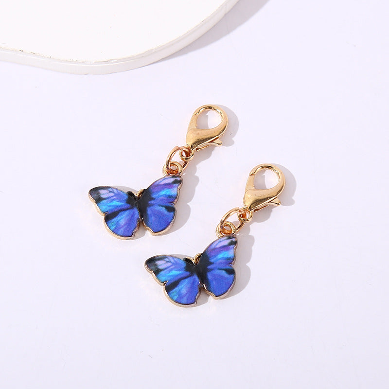 Fashion Colorful Butterfly Lobster Clasp