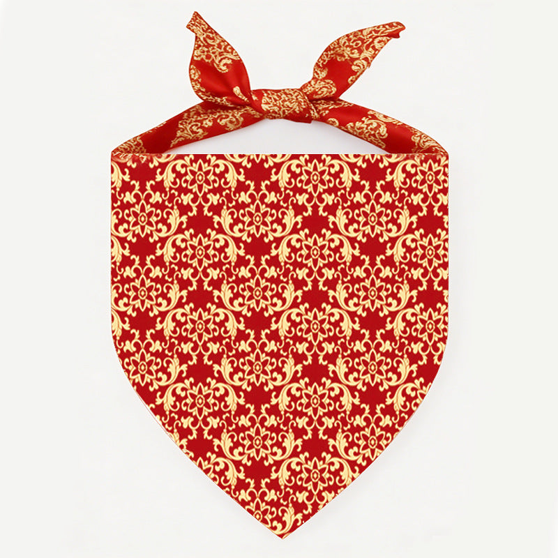 Pet Saliva Towel Dog And Cat Triangle Towel
