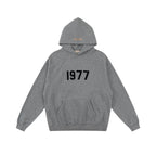 Fog autumn/winter hoodie, sweatpants, long pants with fleece hoodie, versatile letter essentials, loose and trendy ins top (35)
