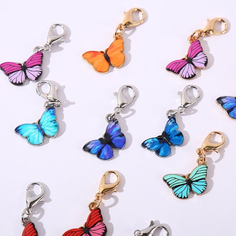 Fashion Colorful Butterfly Lobster Clasp