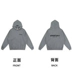 Fog autumn/winter hoodie, sweatpants, long pants with fleece hoodie, versatile letter essentials, loose and trendy ins top (40)