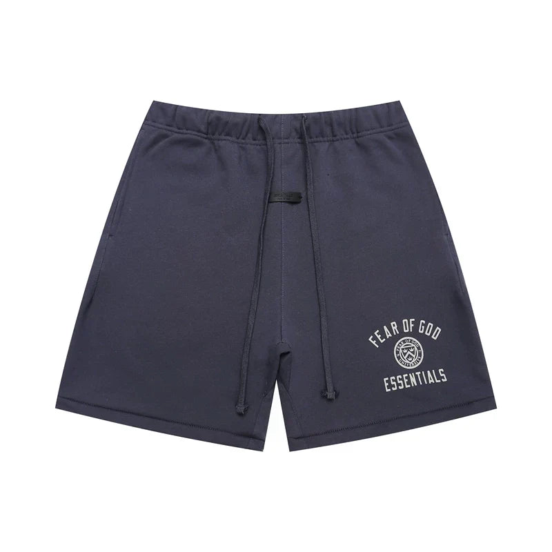 FEAR OF GOD FOG Double Line ESSENTIALS European and American Badge Printed High Street Loose Sports Shorts Trend (4)