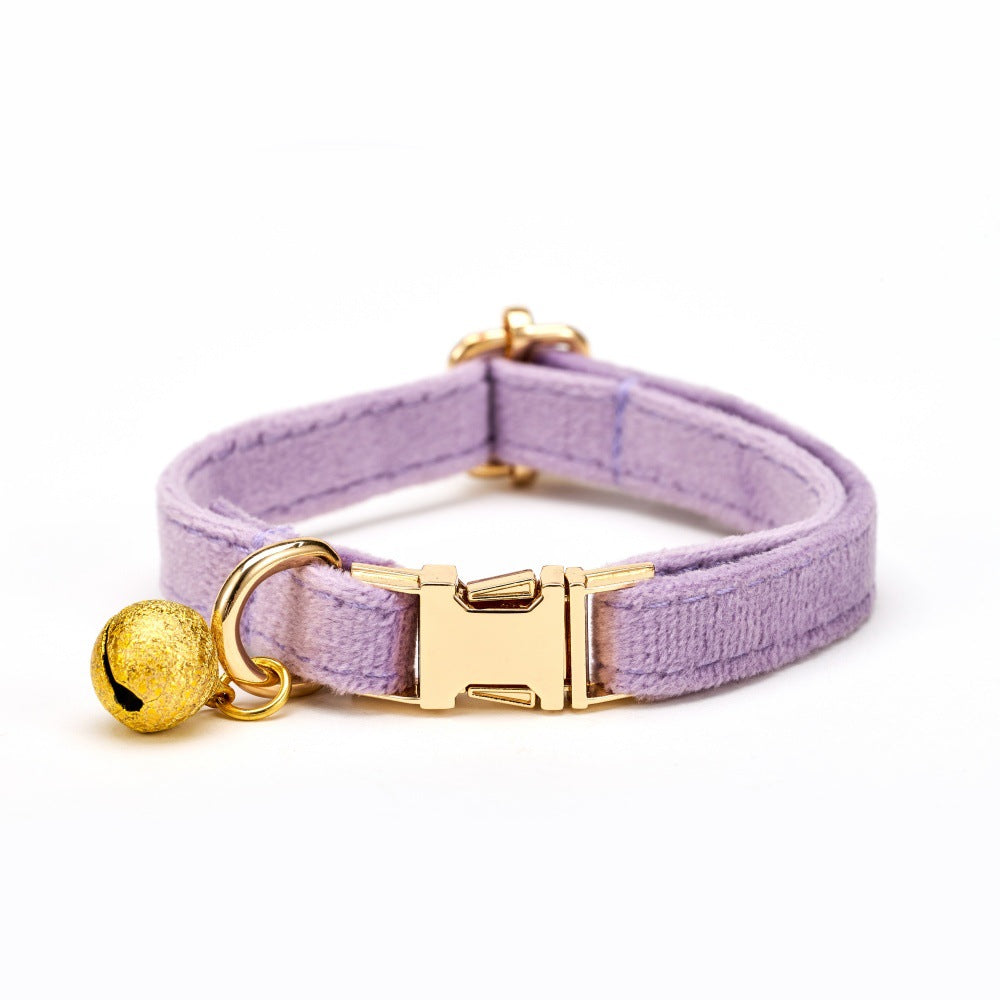 Plush Pet Cat Bell Collar