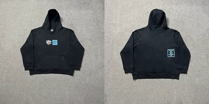 ADWYSD Box Logo Hoodie - Black / Teal