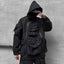 Pocket Asymmetric Black Jacket