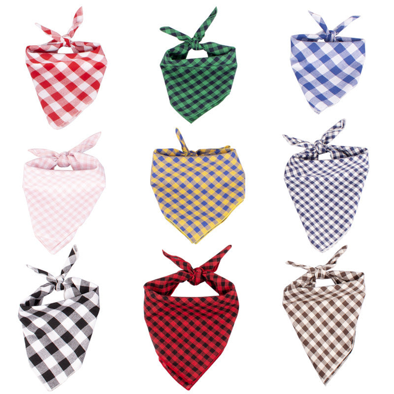Plaid Saliva Towel
