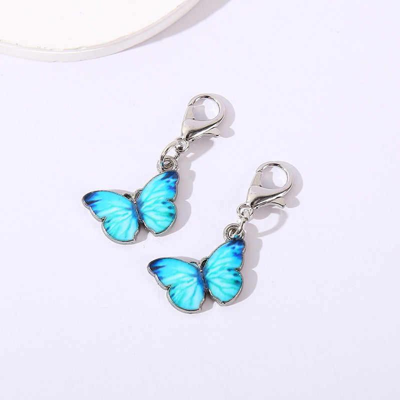 Fashion Colorful Butterfly Lobster Clasp