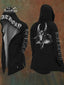 Bathory Black Metal Goat Hooded Black Cardigan