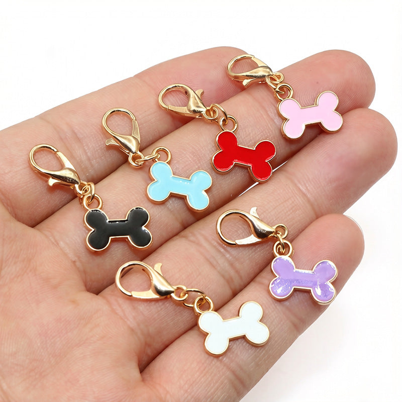 Alloy Dripping Oil Bone Pendant
