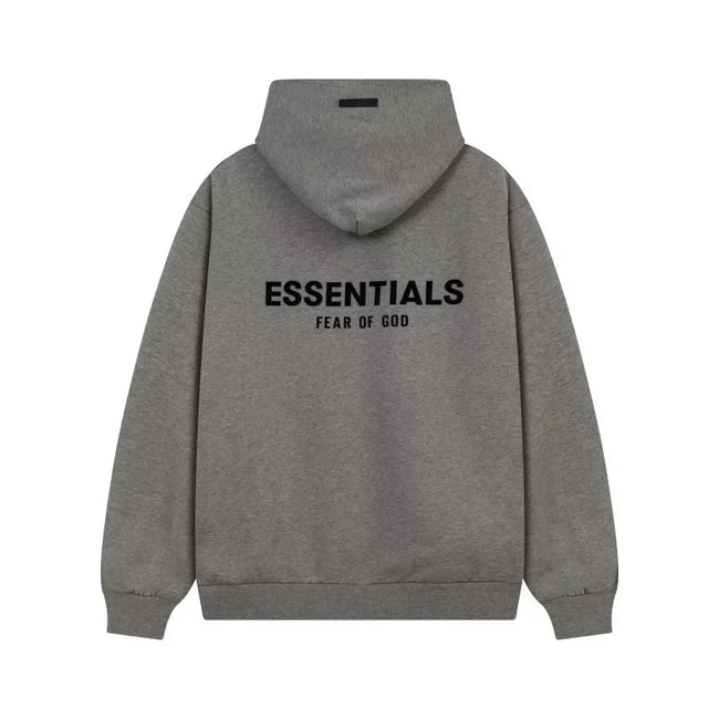 FOG ESSENTIALS Fashion High Street Letter Plush Autumn/Winter Casual Plush Hooded Sweatshirt Pants Set for Men (3) Hover Image