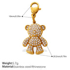 Cool Three-Dimensional Bear Lobster Clasp