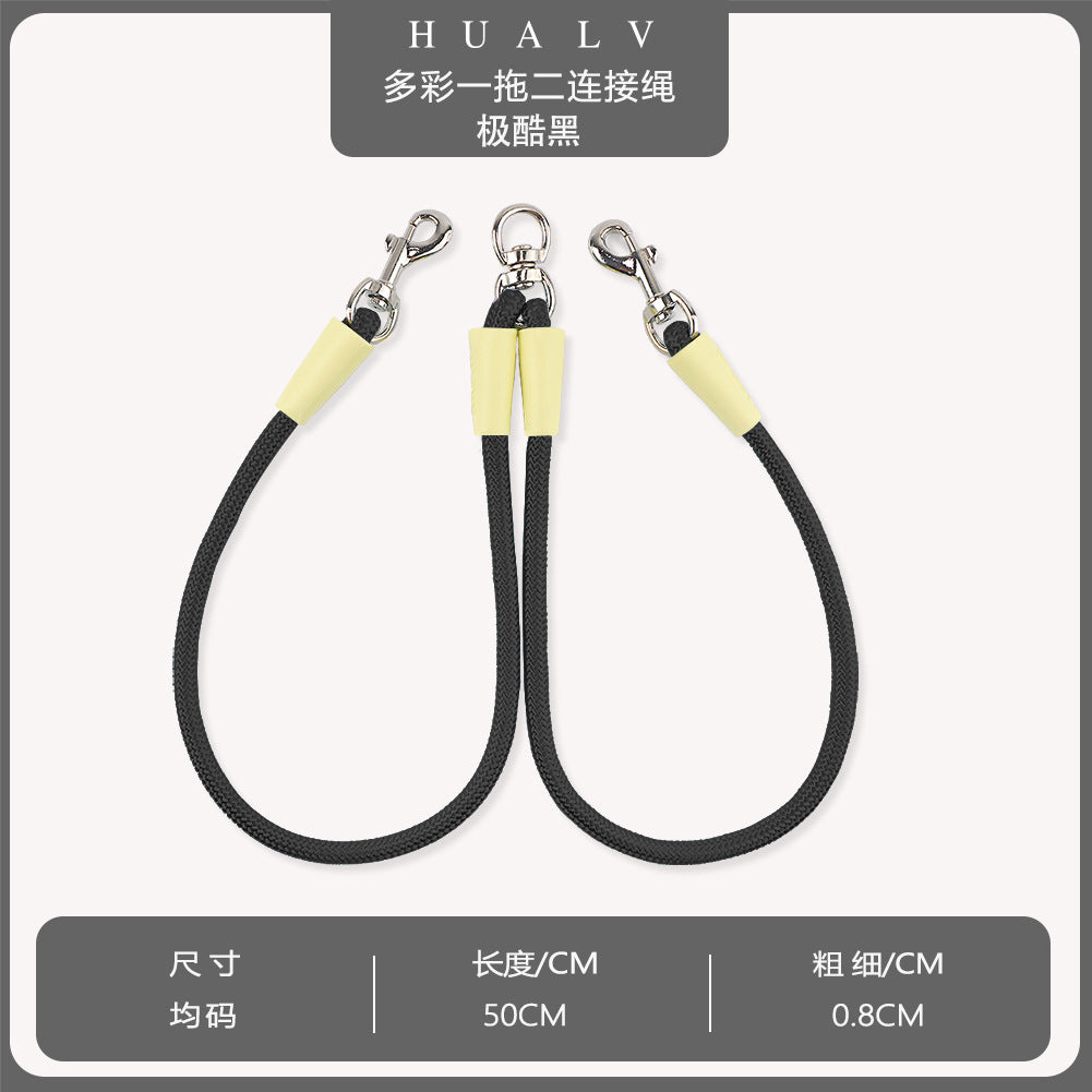 Double Leash With Leash For Puppies To Go Out