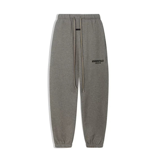 FOG ESSENTIALS Fashion High Street Letter Plush Autumn/Winter Casual Plush Hooded Sweatshirt Pants Set for Men (8) Hover Image