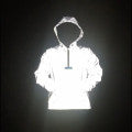 Full-Reflective Cyberpunk Half-Zip Hooded Jacket Hover Image