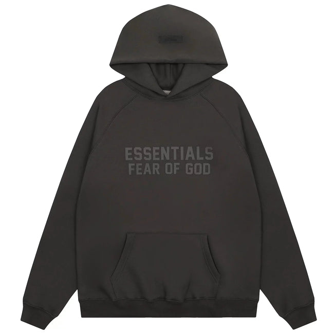 FOG double line heavyweight high street trendy brand hooded sweatshirt with plush loose sweatshirt jacket suitable for men and women, youthful and popular style (35) Hover Image