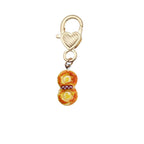 Shein Resin Simulation Creative Bear Bread Donut Baking Cake Love Metal Series Gift Pendant