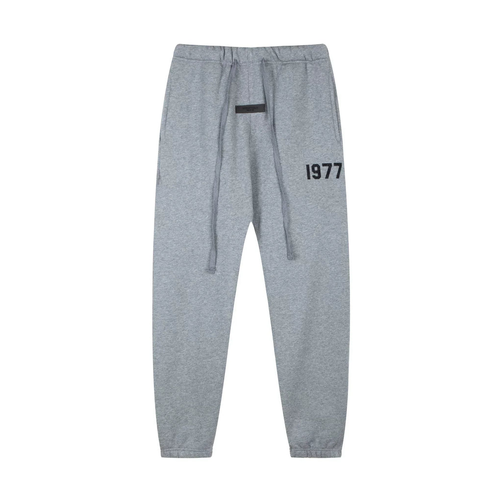 Fog autumn/winter hoodie, sweatpants, long pants with fleece hoodie, versatile letter essentials, loose and trendy ins top (35)