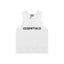 FOG short sleeved FEAR OF GOD double line ESSENTIALS chest letter sleeveless vest base shirt men's T-shirt (1)