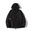 Techwear Tactical Black Hooded Windbreaker