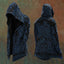 Blue Celtic Dragon Hooded Black Cardigan