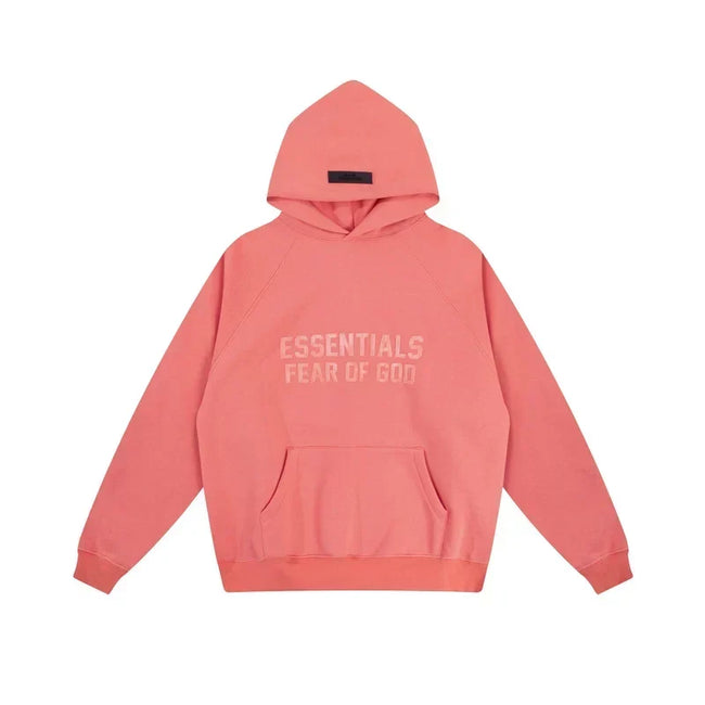 Fear of God Essentials Double Line Hoodie & Sweatpants Set Coral Main Image