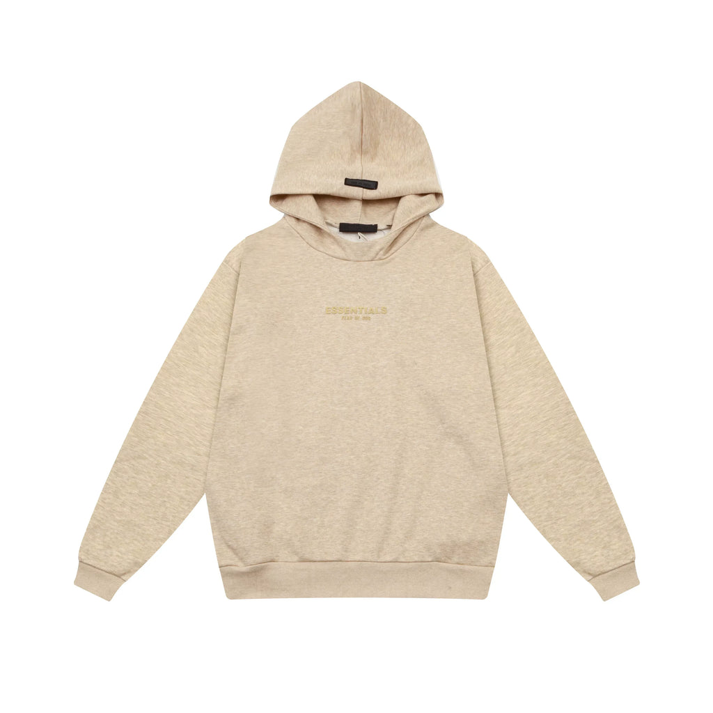 Fog autumn/winter hoodie, sweatpants, long pants with fleece hoodie, versatile letter essentials, loose and trendy ins top (54)