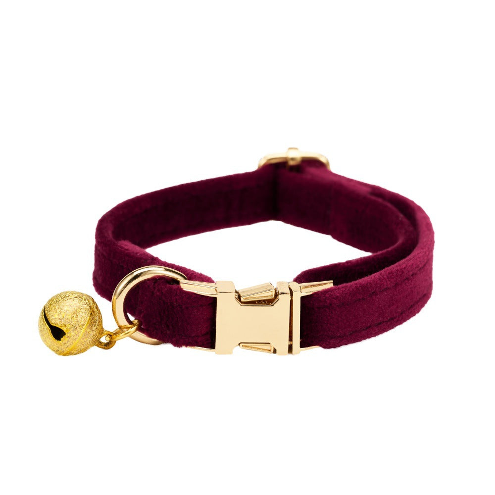 Plush Pet Cat Bell Collar