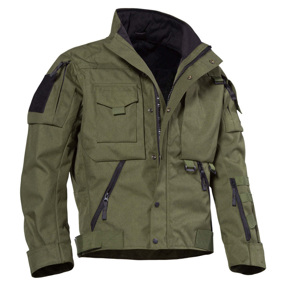 Olive Green Tactical Utility Jacket