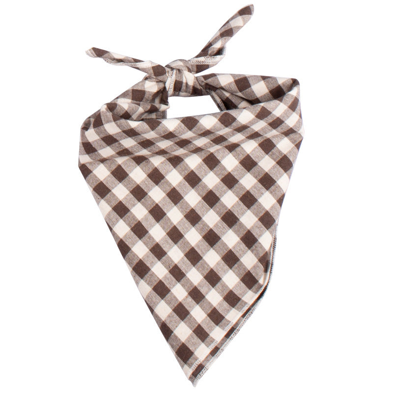 Plaid Saliva Towel
