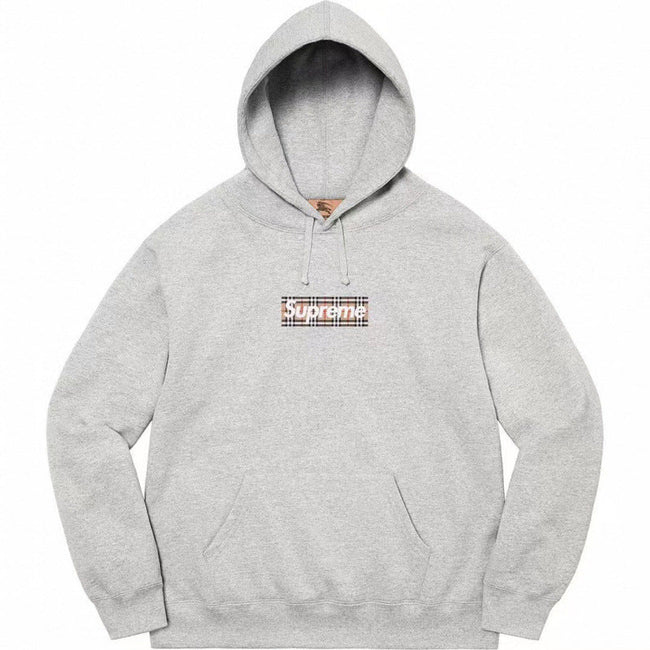 Supreme x Burberry Box Logo Hooded Sweatshirt Hover Image