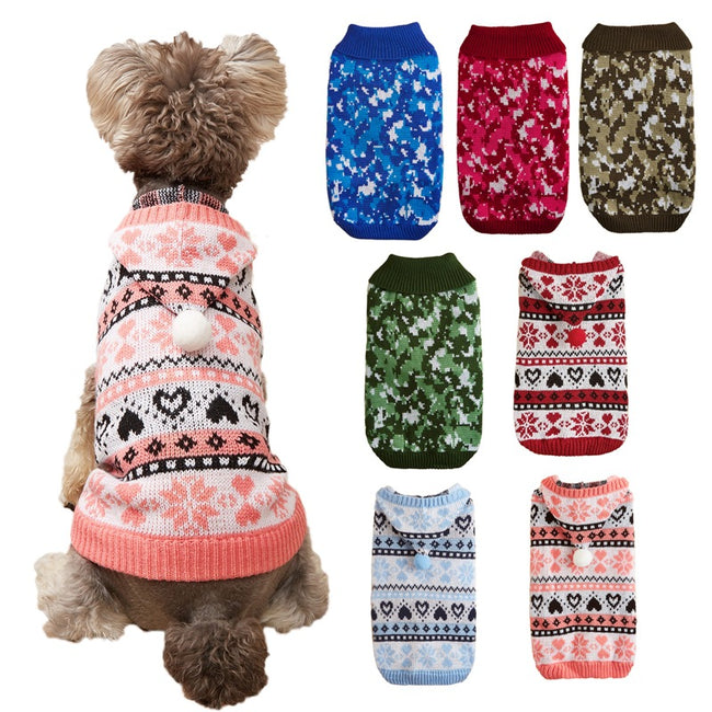 Autumn And Winter Popular Christmas Hooded Camouflage Dog Pet Hover Image