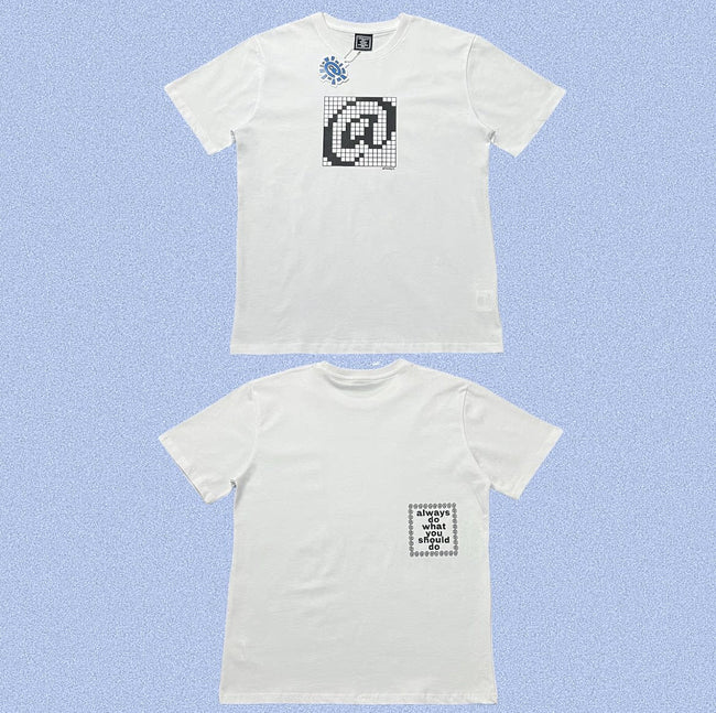 ADWYSD White Pixel Symbol Print Tee Hover Image