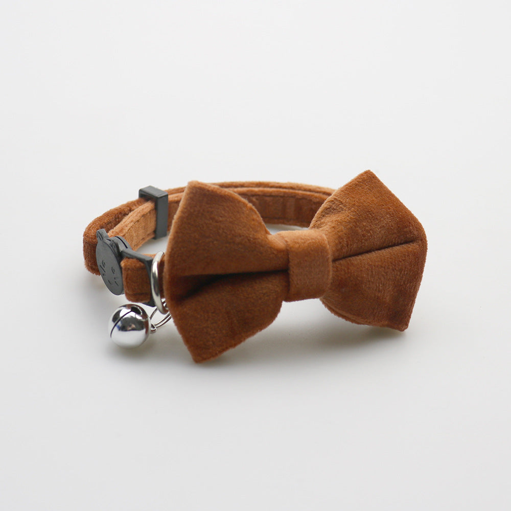 New Pet Bow Collar Velvet