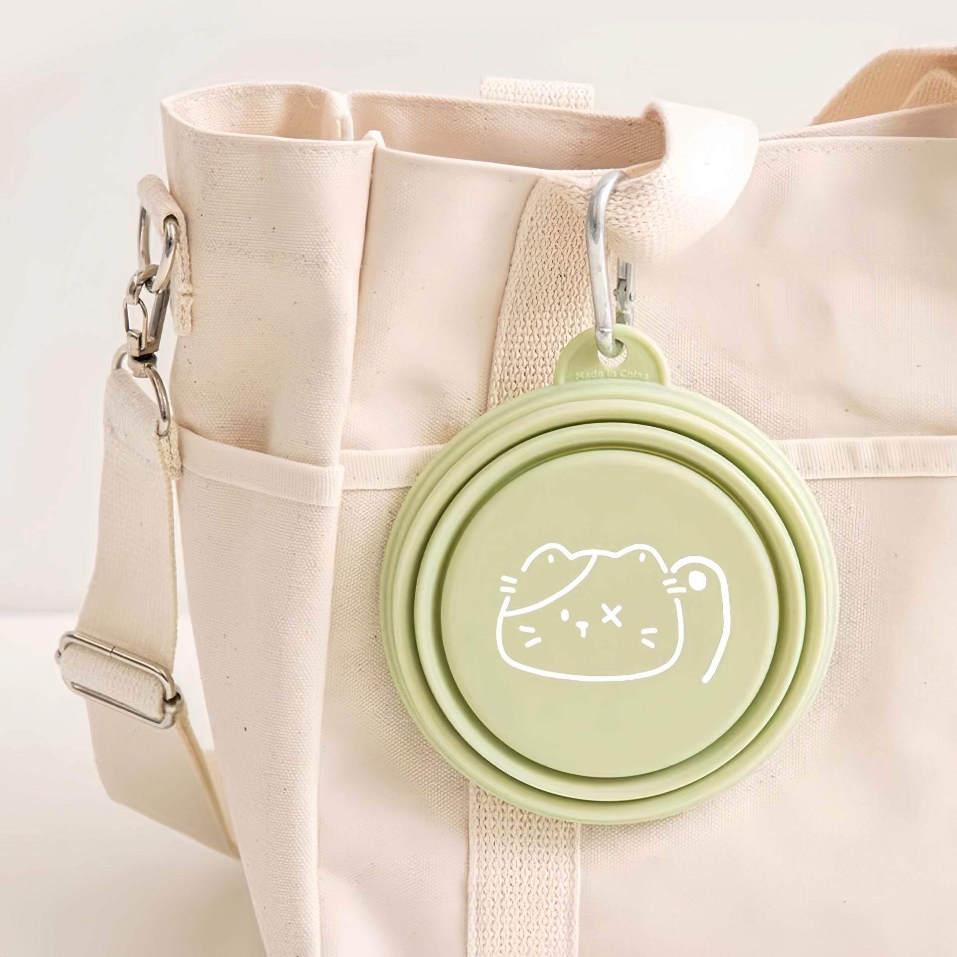 Pets, Dogs And Cats Go Out Folding Bowl